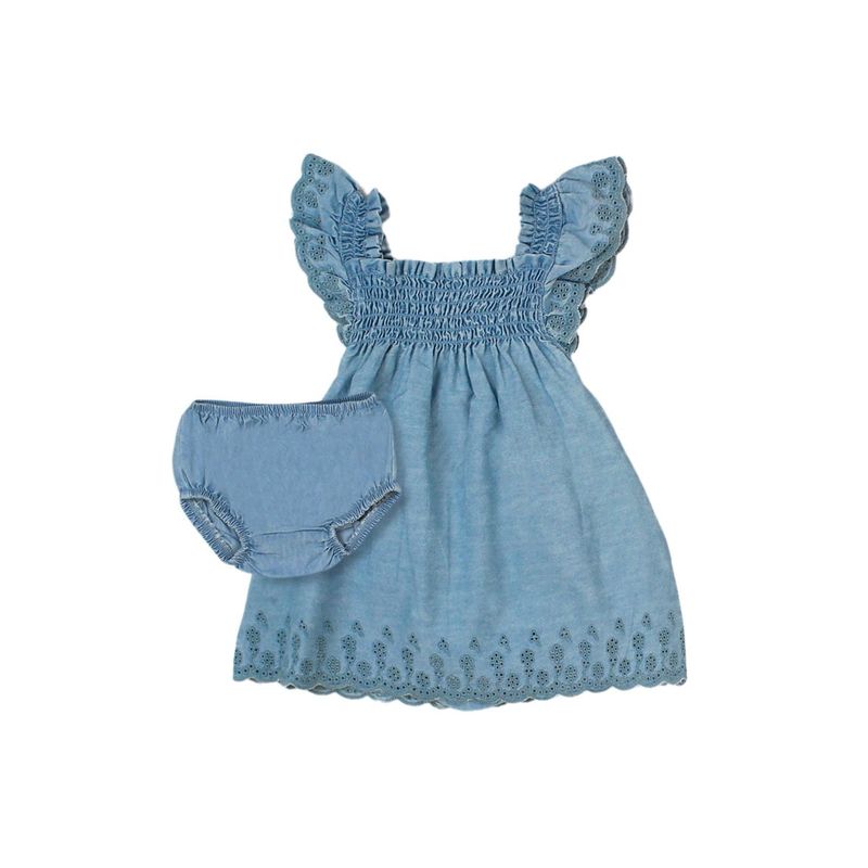 FICCUS - Body Vestido New Born Niña Ice Cream Azul