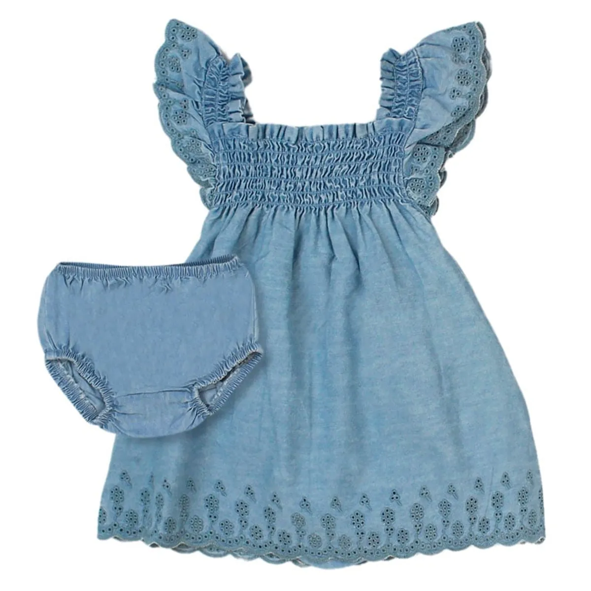 FICCUS - Body Vestido New Born Niña Ice Cream Azul