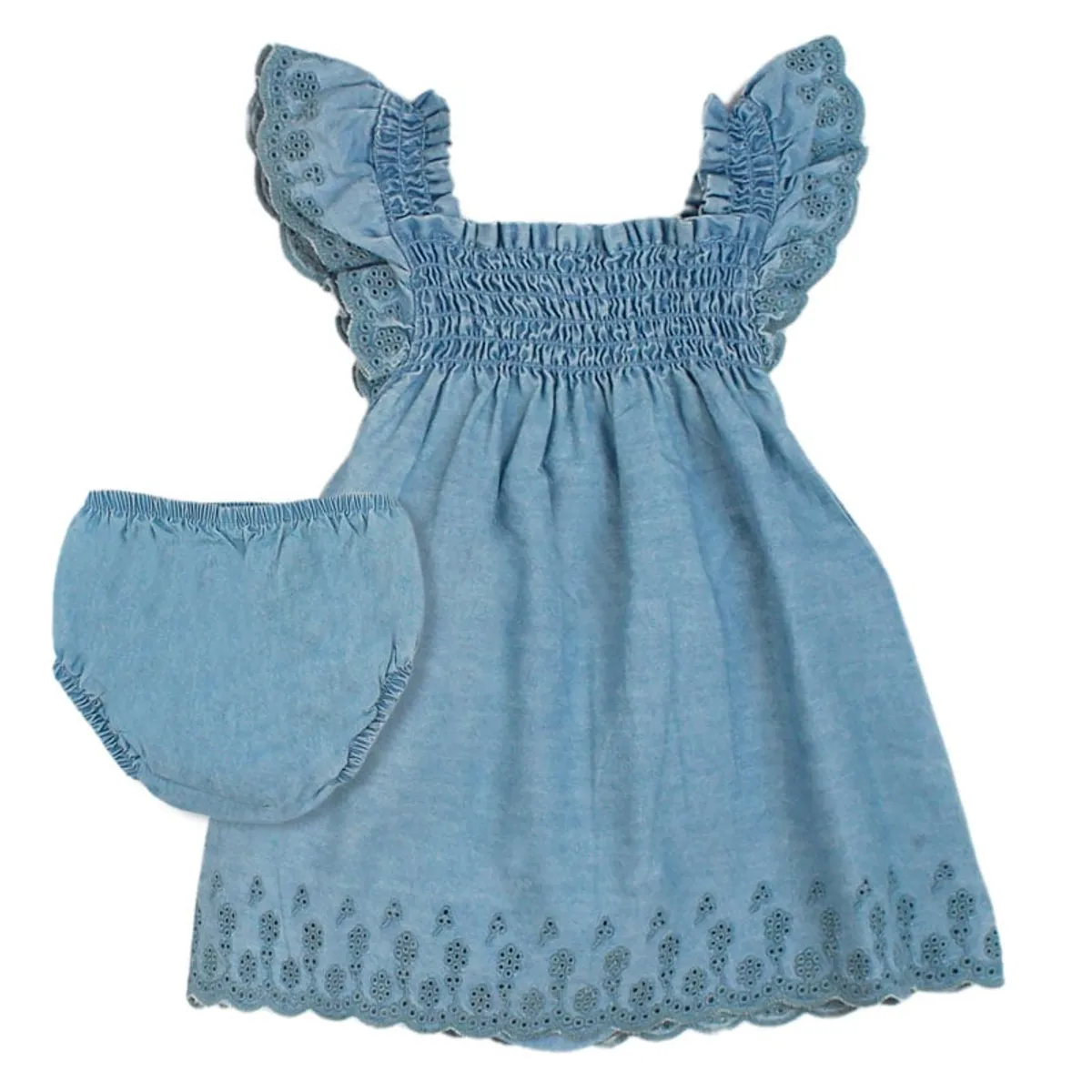 FICCUS - Body Vestido New Born Niña Ice Cream Azul