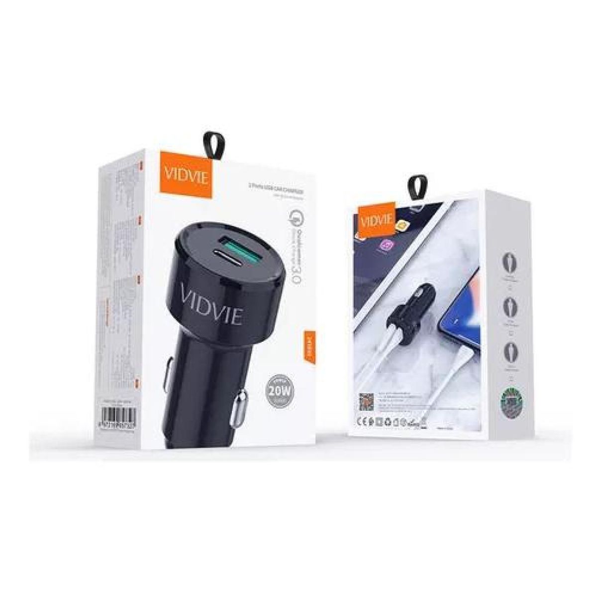 GENERICO - Cargador auto doble USB 12V-24V carga rápida 30