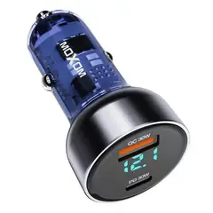 GENERICO - Cargador para auto doble USB 30W QC30