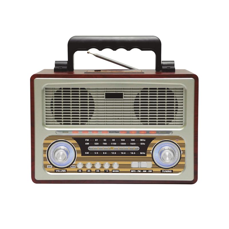AUDIOPRO - Radio Retro Portatil Bluetooth FmUsbSdRecargable Ap02055