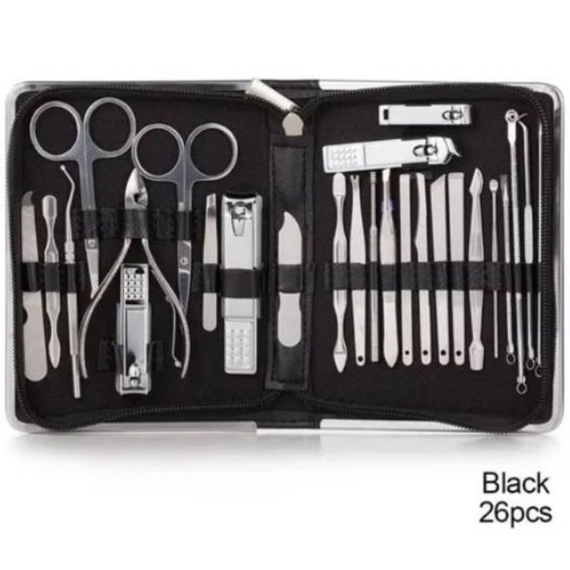 GENERICO - Set Herramientas Manicure Pedicura Kit Uñas 26 Piezas