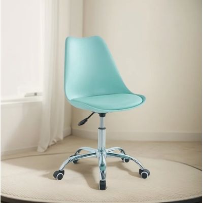 Imagen 2 del producto Silla escritorio ejecutiva ergonómica giratoria con ruedas Tulip menta