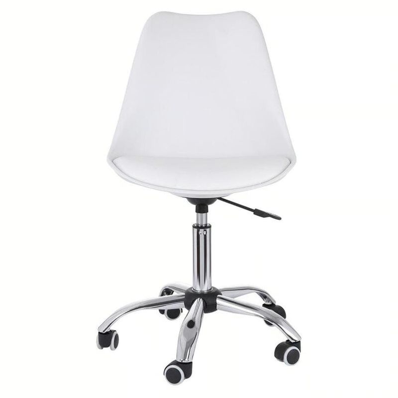 GENERICO - Silla Escritorio Giratoria Tulip polipropileno Blanco
