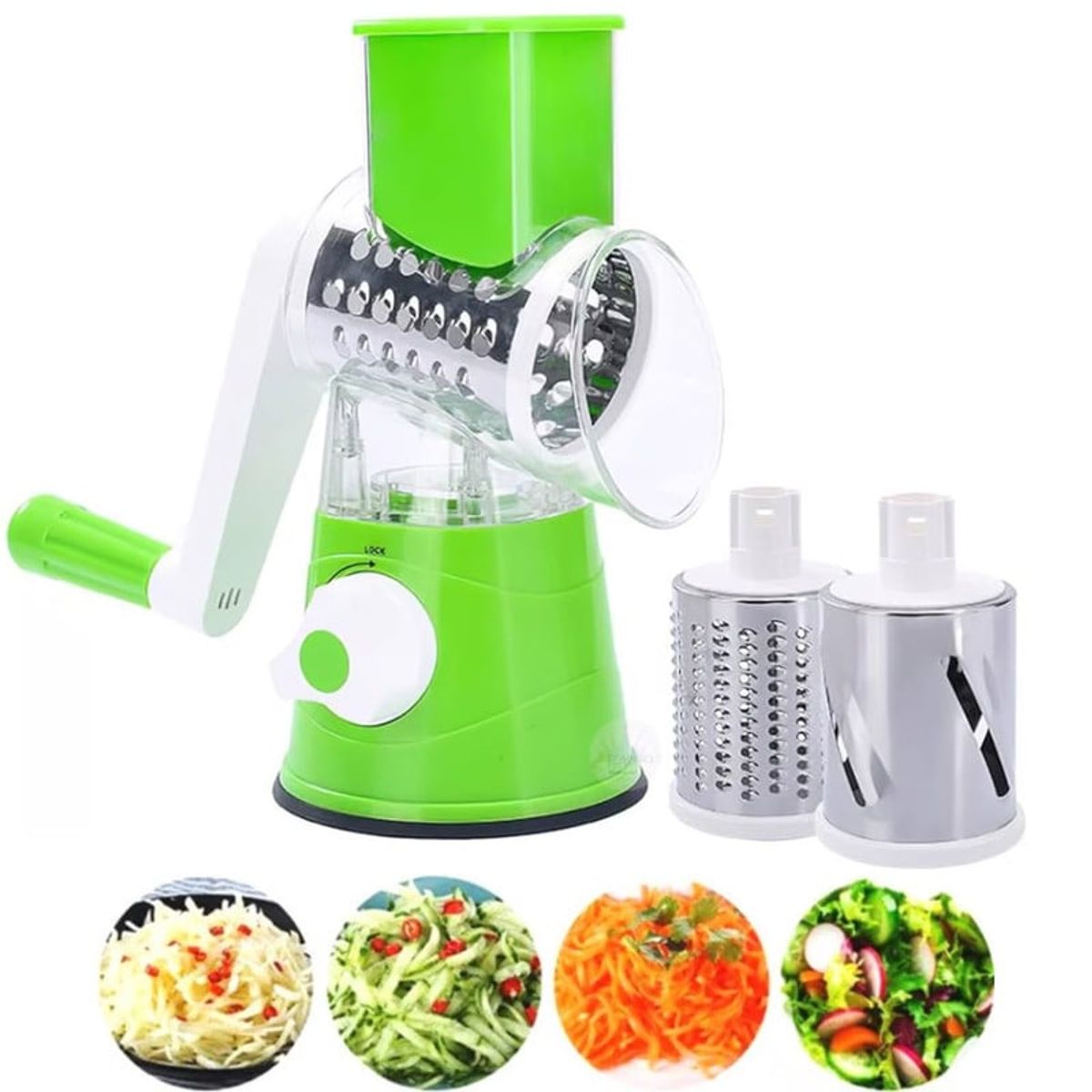 ANGELES DEL HOGAR - Picador De Verduras Manual Rayador En Espiral