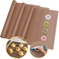 4 Laminas De Teflon Multiuso Sublimacion,cocina 60x40 Cm