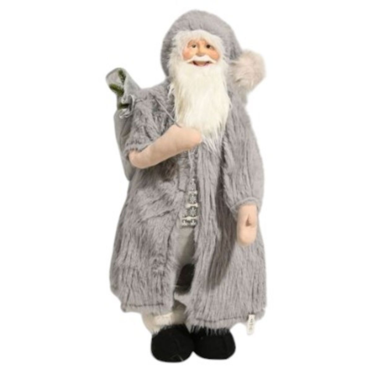 OEM - SANTA VIEJITO PACUERO DECORACION NAVIDEÑA 90 CM GRIS
