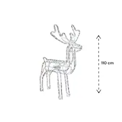 OEM - RENO NAVIDEÑO LED DECORACION NAVIDAD 110 CM LUZ CALIDA