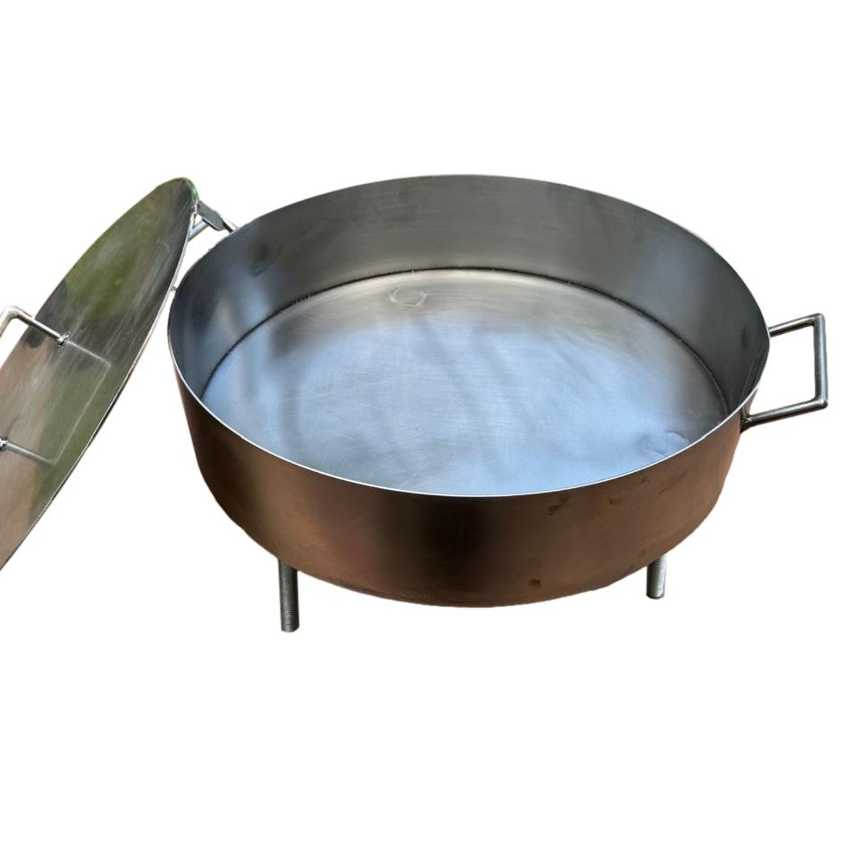 KAS - Disco Paellera Acero Inoxidable 56 cm diámetro con Tapa