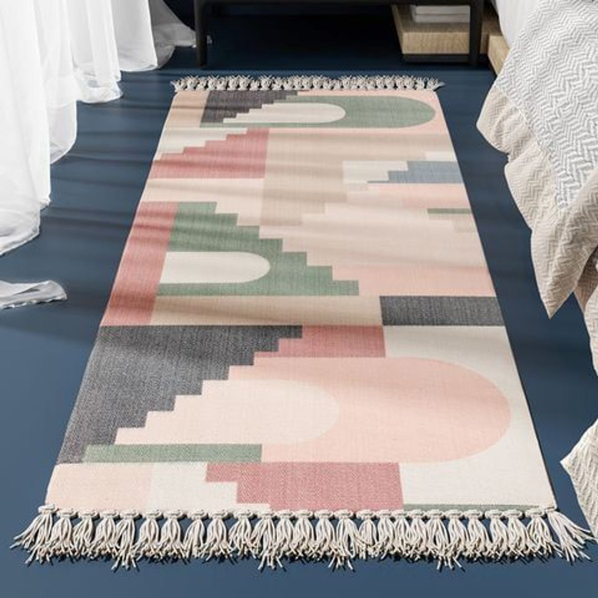 GENERICO - ALFOMBRAS BAJADA DE CAMA BOHEMIA LINO 60X151