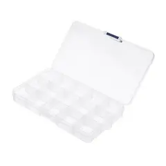 GENERICO - Caja Organizadora Plastico 15 Compartimientos Tranparente.