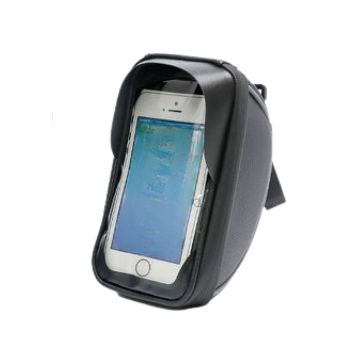 GENERICO - Bolso Bicicleta Delantero Con Porta Celular Para Manubrio.