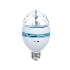 GENERICO - Ampolleta Led Para Fiesta Bola Disco Multicolor Giratoria.