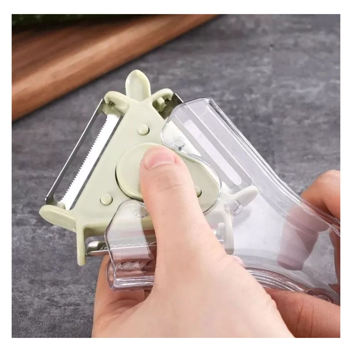 GENERICO - Pelador De Papas Frutas Verduras 3en1 Multiusos Ergonómico