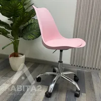 Silla de escritorio rosada ejecutiva ergonómica tulip