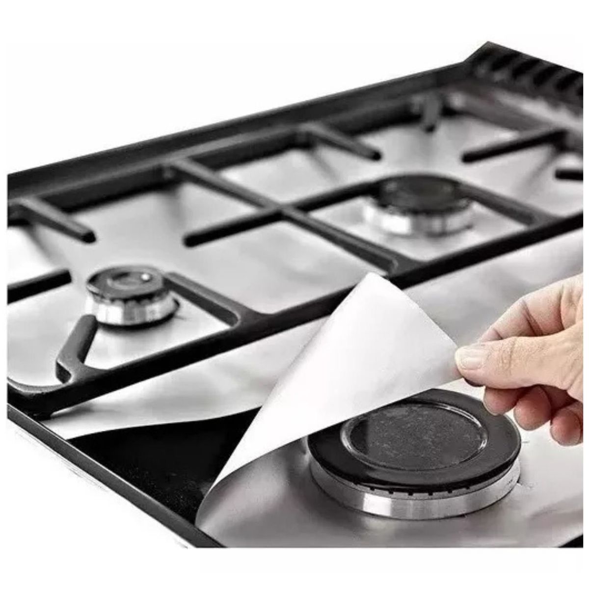 GENERICO - Papel Aluminio 12 Laminas Protector Cocina Estufa Fogón Gas