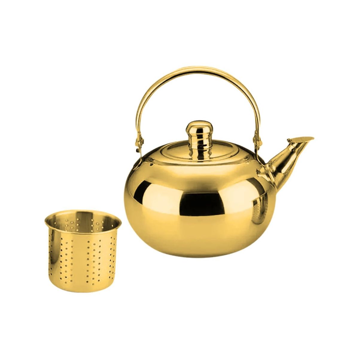 GENERICO - Tetera Acero 14cm Caja Roja