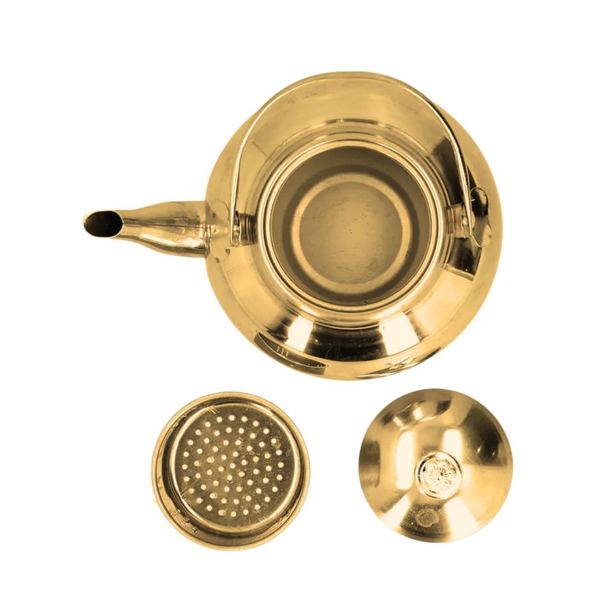 GENERICO - Tetera Acero 14cm Caja Roja