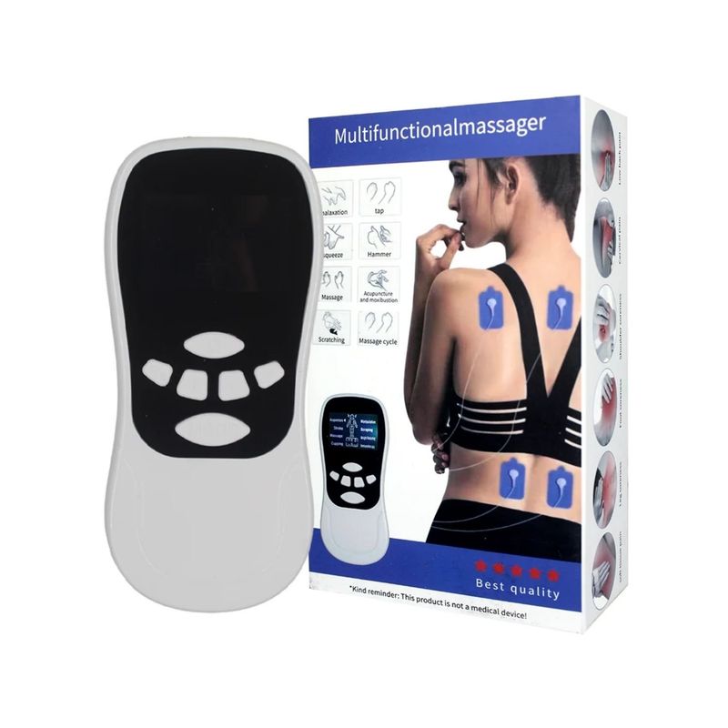 GENERICO - Masajeador Electrico Estimulante Alivia Dolor 4 Parches