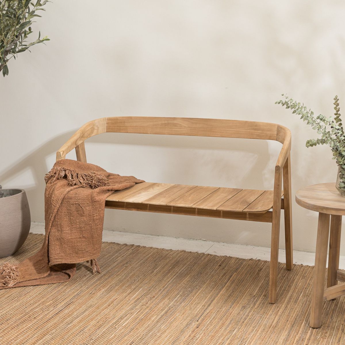 AMOBLE - Banqueta Respaldo Jarpa Natural Amoblé