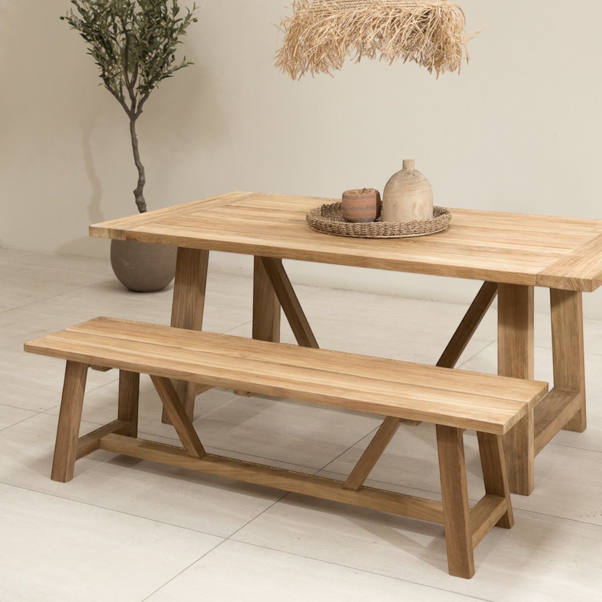 AMOBLE - Banqueta Jarpa Natural 160 Amoblé