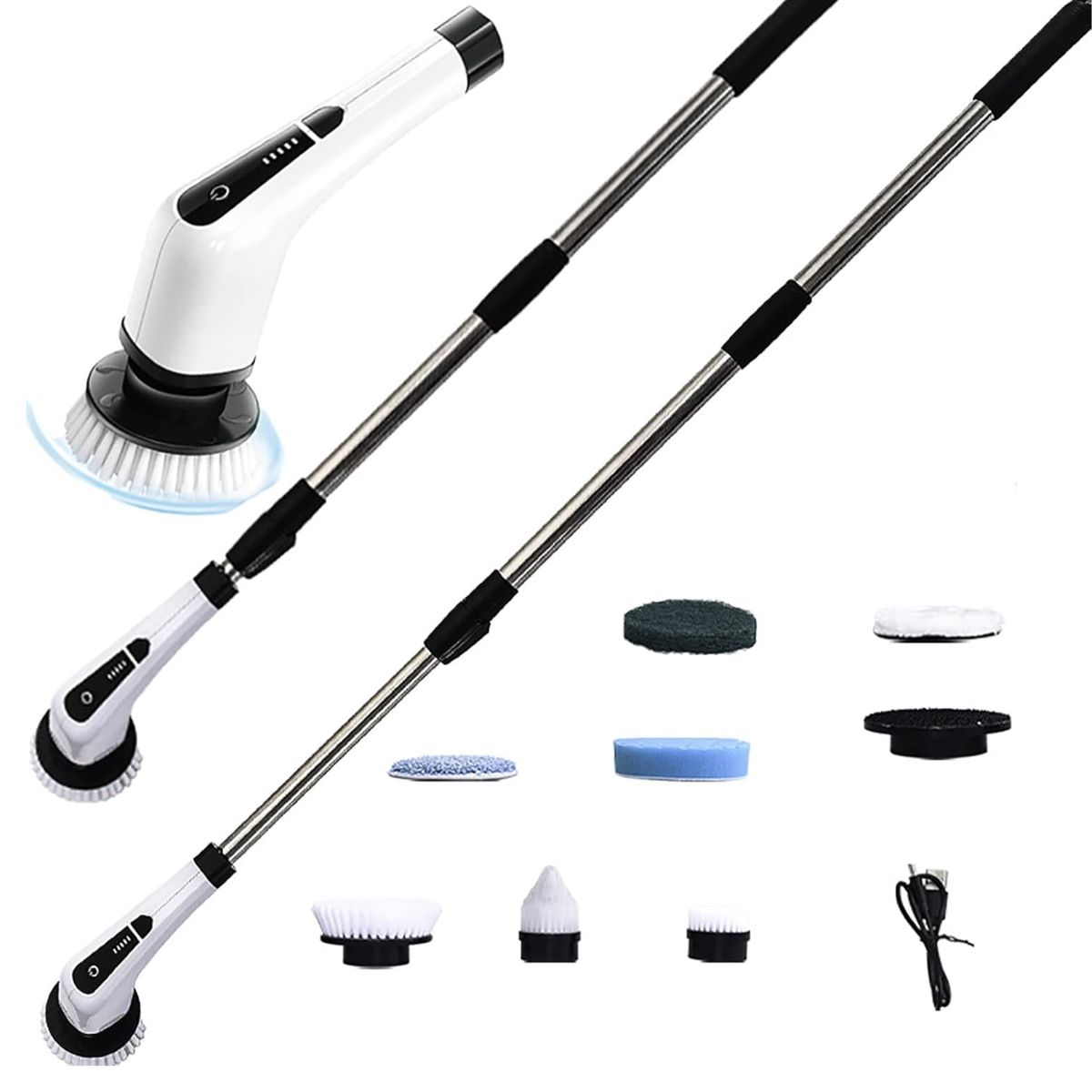 IMPORTCLICK - Cepillo Eléctrico Limpieza Piso Hogar Recargable Usb