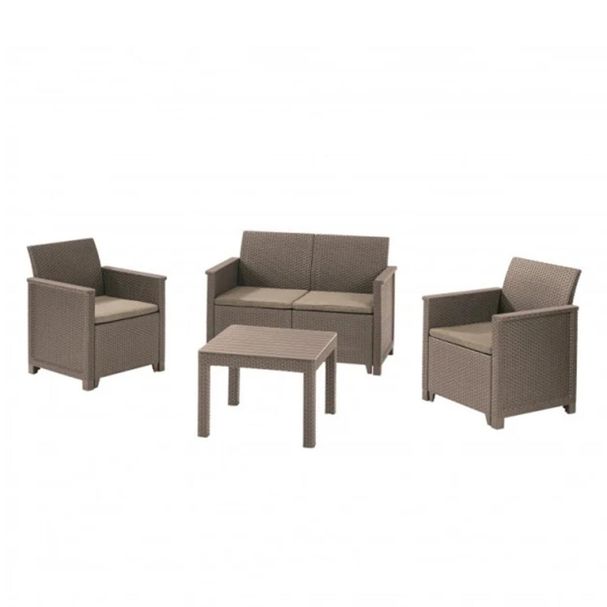 KETER - Set de Jardin Emma Cappuccino Keter