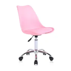 PANDALINO - Silla de escritorio Tulip Blanca - Rosa