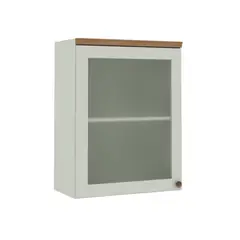 DF HOME - Mueble Aéreo 1 Puerta de Vidrio Empavonado 600 Studio - Verde Menta 1507.0001