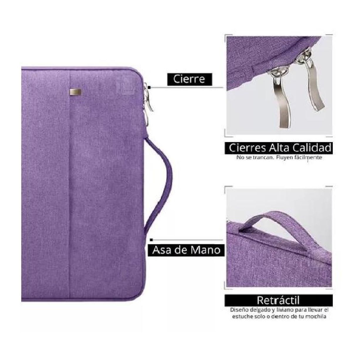 GENERICO - Bolso para tablet de 11 pulgadas microfibra impermeable color morado