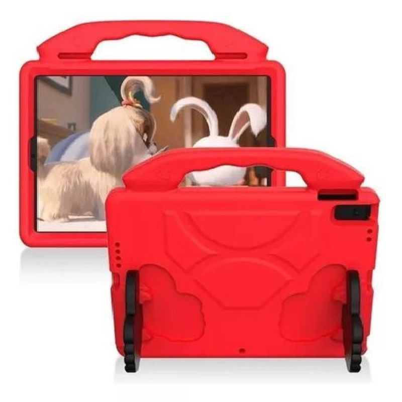 GENERICO - Carcasa para niños anti-golpes para iPad 102 color rojo