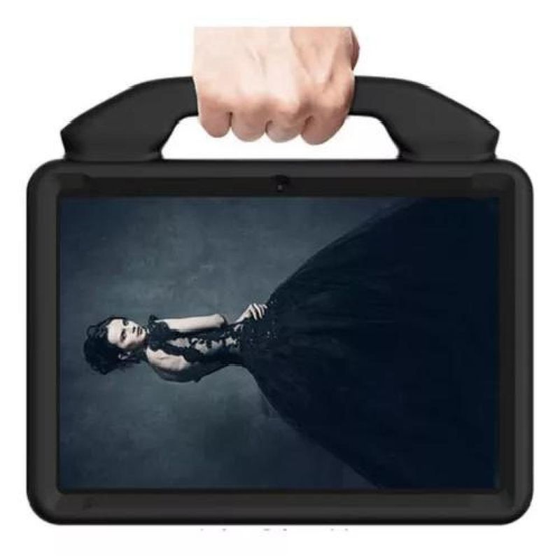 GENERICO - Carcasa para niños anti-golpes para iPad 102 color negro