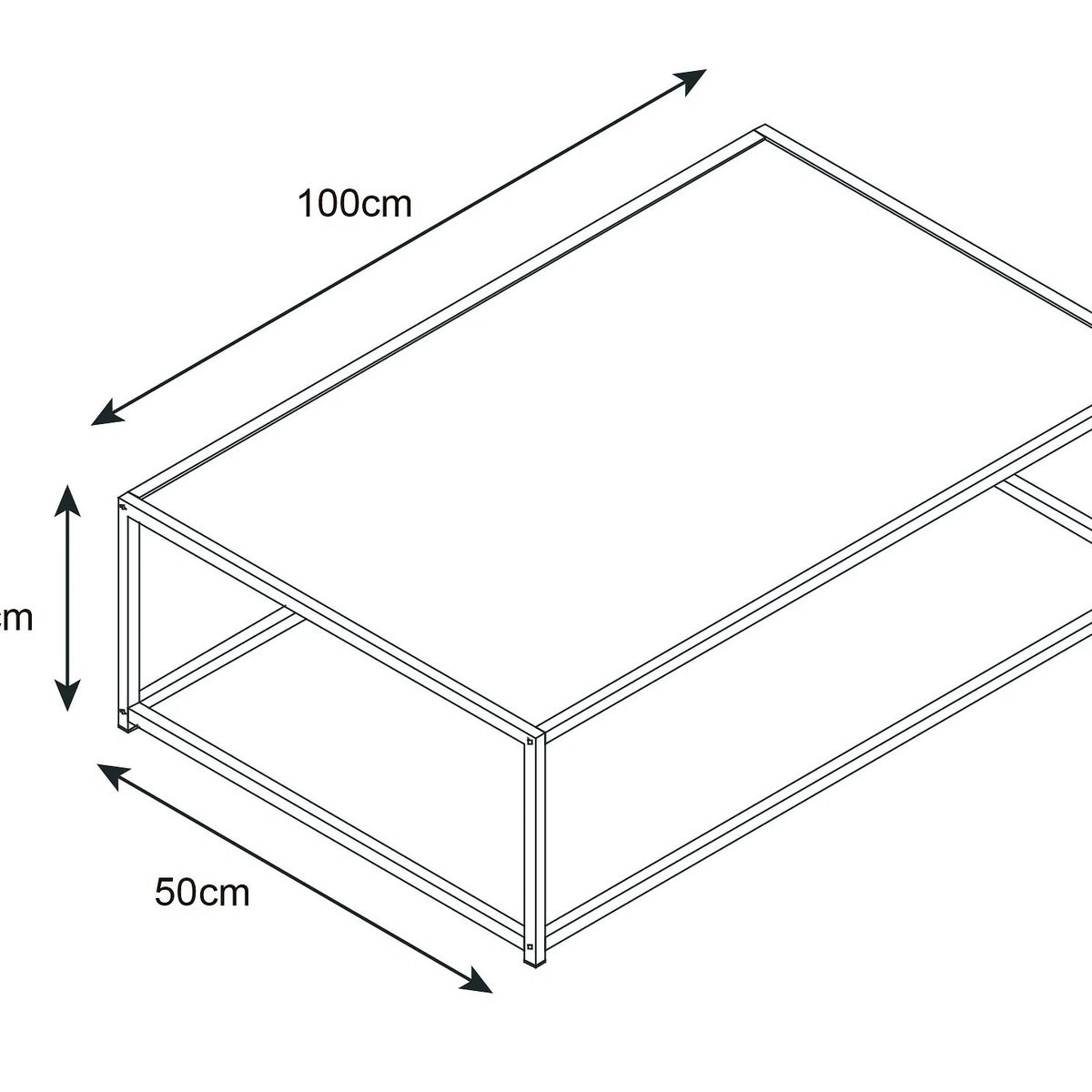 HABITA2 CHILE - Mesa De Centro Rectangular SKY - Natural