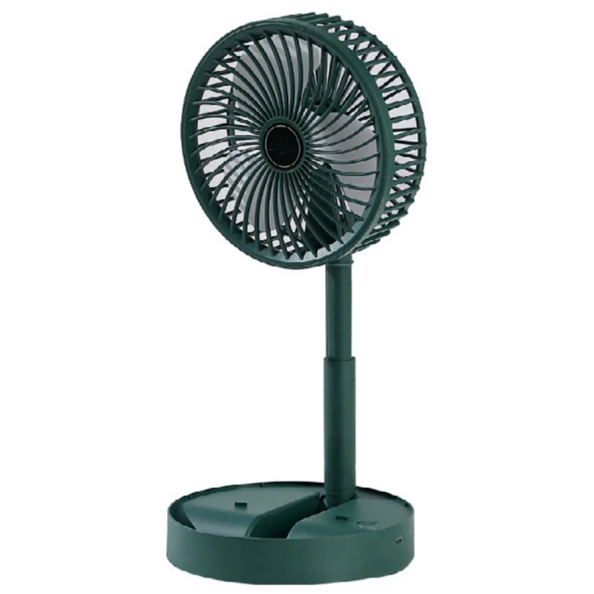 TECNOLAB - Ventilador Portátil Plegable Con Pedestal USB Verde - SC