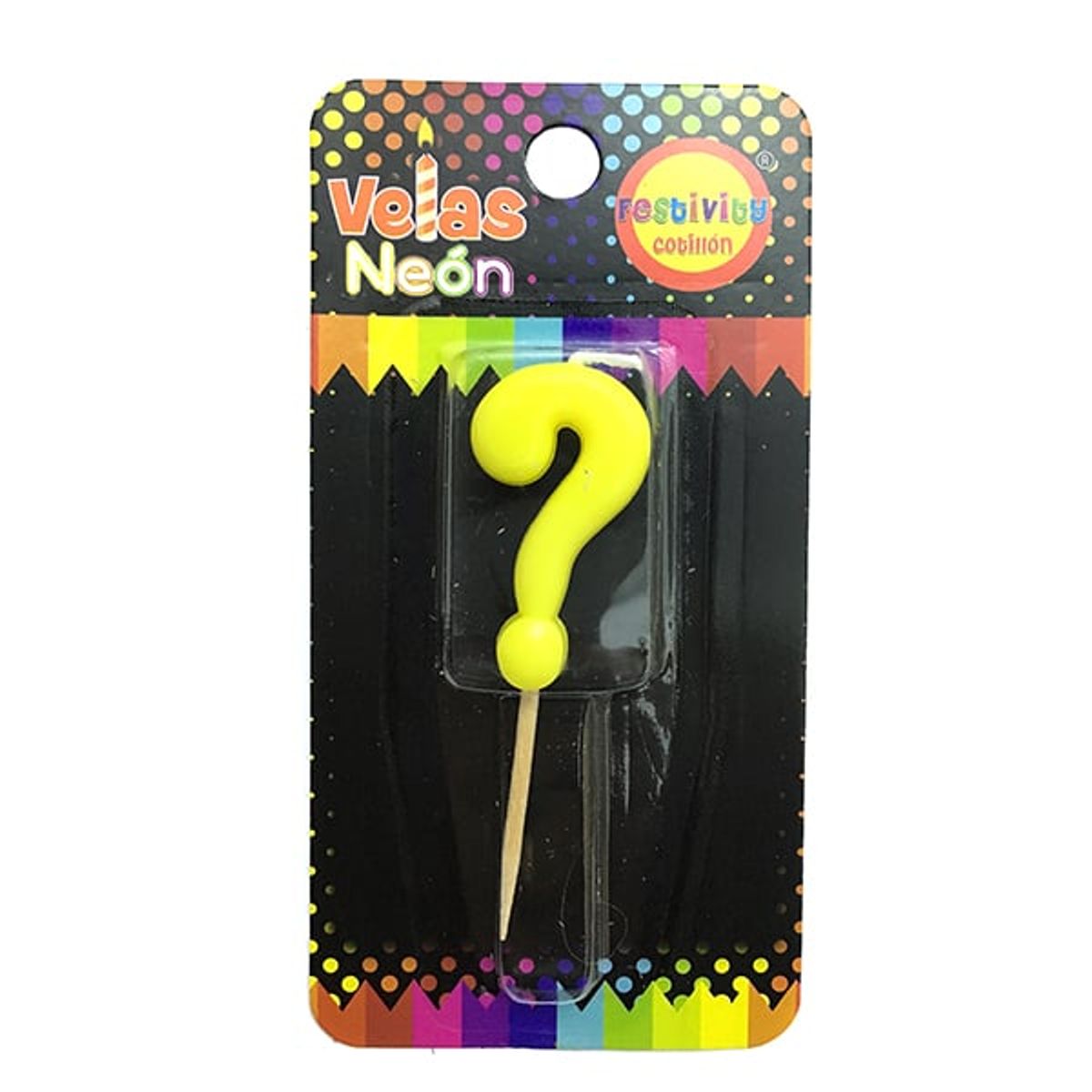 GENERICO - VELA NUMERAL STICK NEON N  X1 UNI