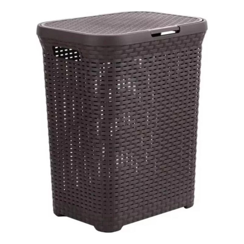IMPORTCLICK - Canasta Cesto Ropa Hogar Ratán 60 L Marrón - Café