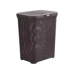 IMPORTCLICK - Canasta Cesto Ropa Hogar Ratán 60 L Marrón - Café