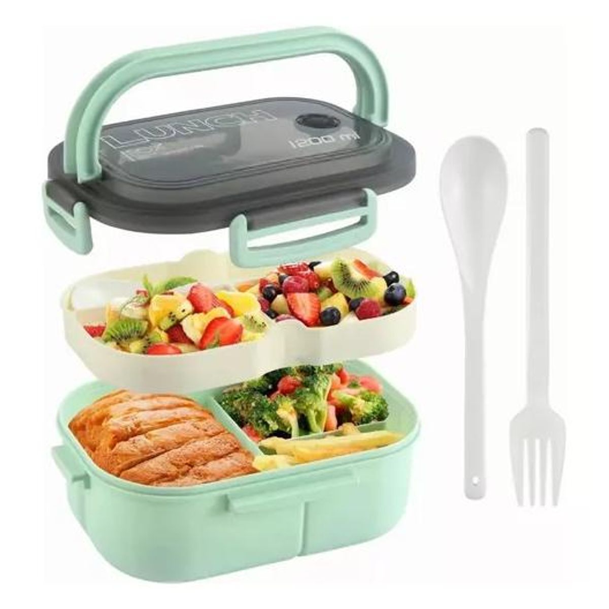 GENERICO - Lonchera Hermética 1200ml - Colación Almuerzo Fiambrera