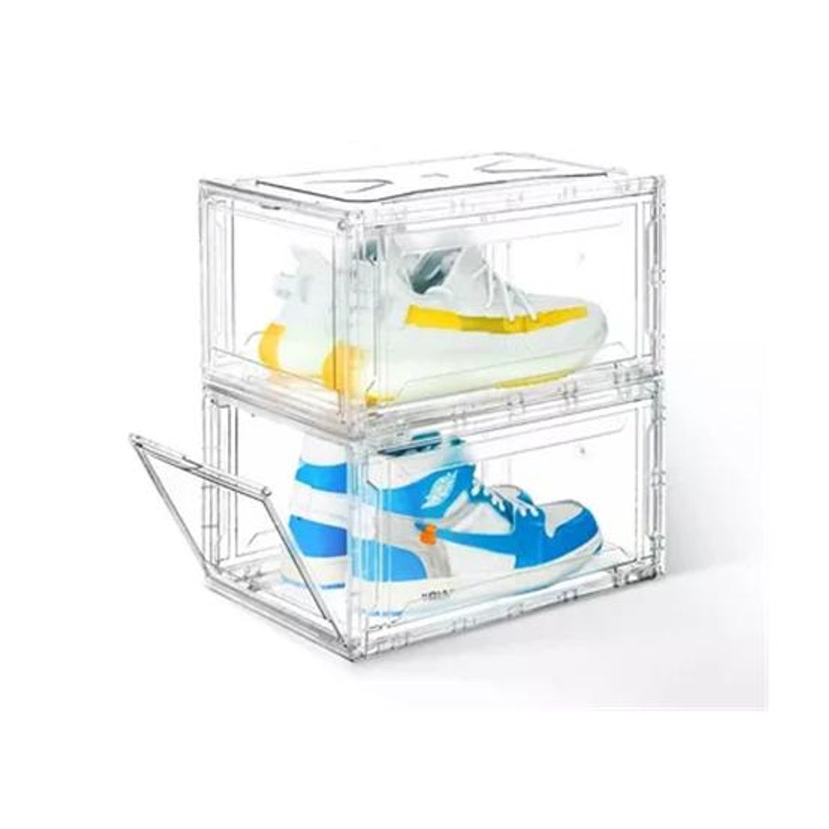 GENERICO - Caja organizadora transparente apilable para zapatos