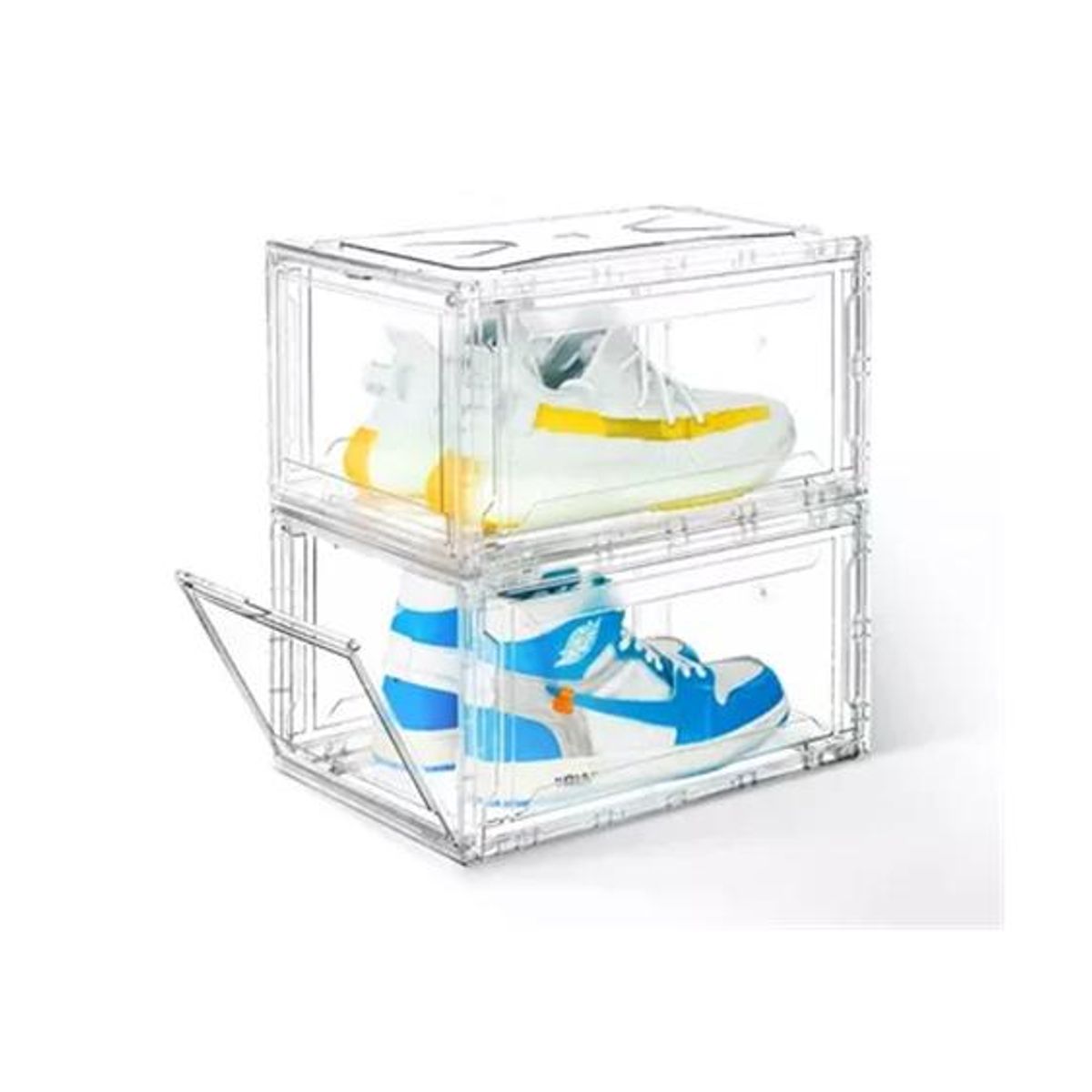 GENERICO - Caja organizadora transparente apilable para zapatos