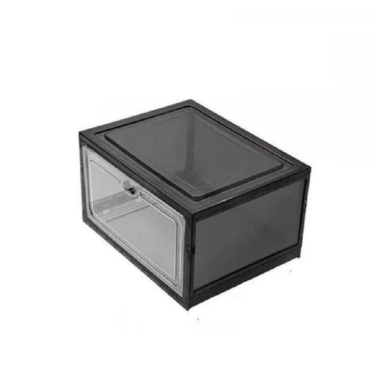 GENERICO - Caja organizadora de zapatos set x3 unidad negro