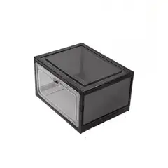 GENERICO - Caja organizadora de zapatos set x3 unidad negro