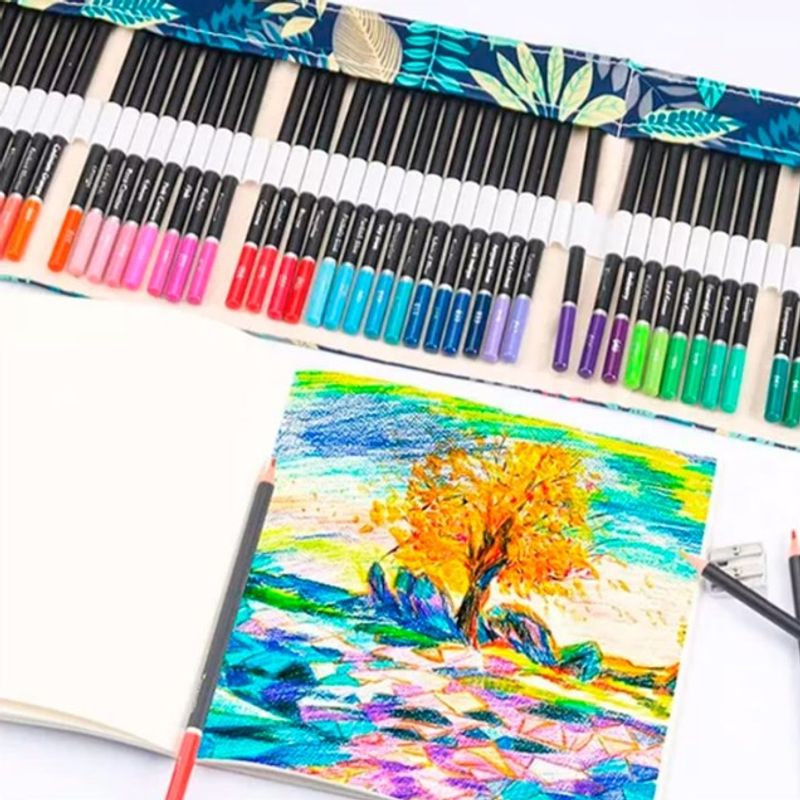 GENERICO - Juego De Lapices De Colores 76pcs Dibujo Profesional