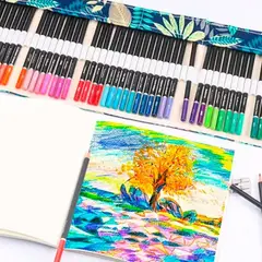 GENERICO - Juego De Lapices De Colores 76pcs Dibujo Profesional