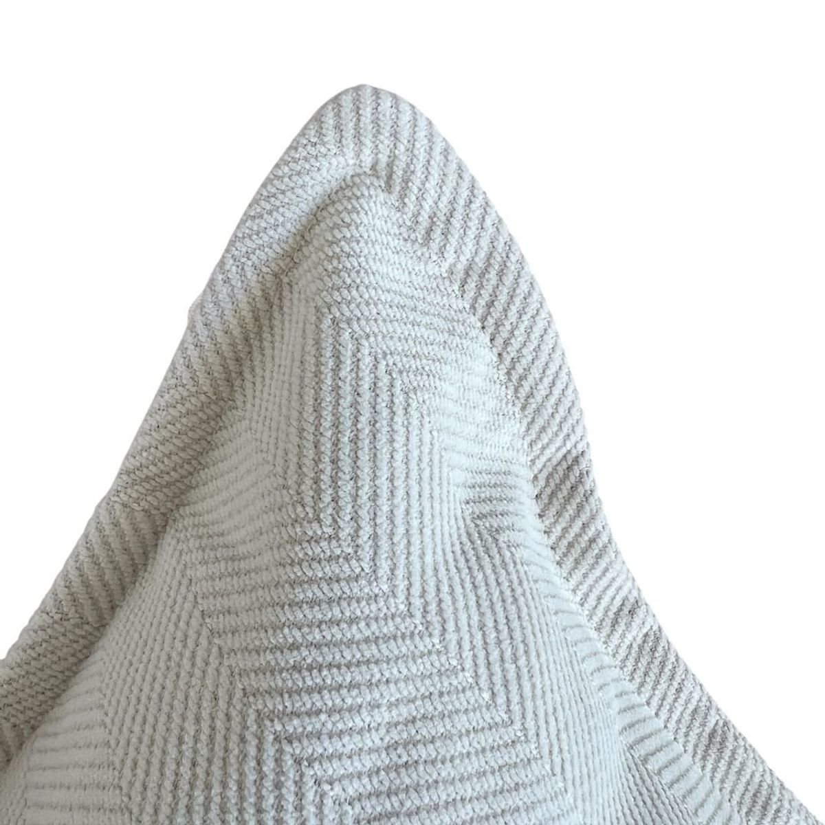 MANDIRHOME - Funda de Cojín Pestaña Crudo Cuadrada