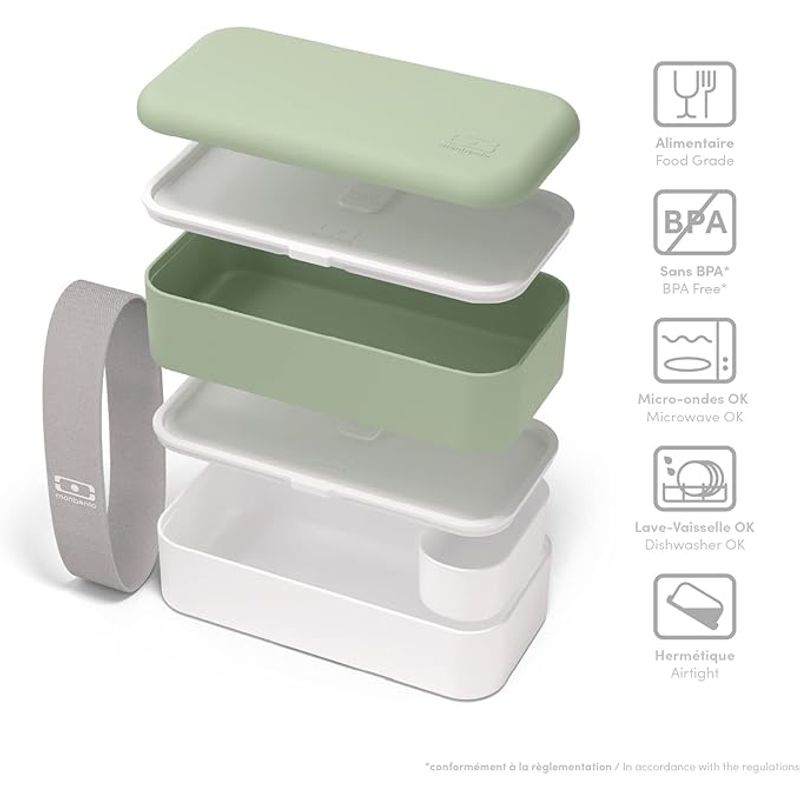 MONBENTO - Lunch Box MB Original Monbento English Garden color verde 1Lt