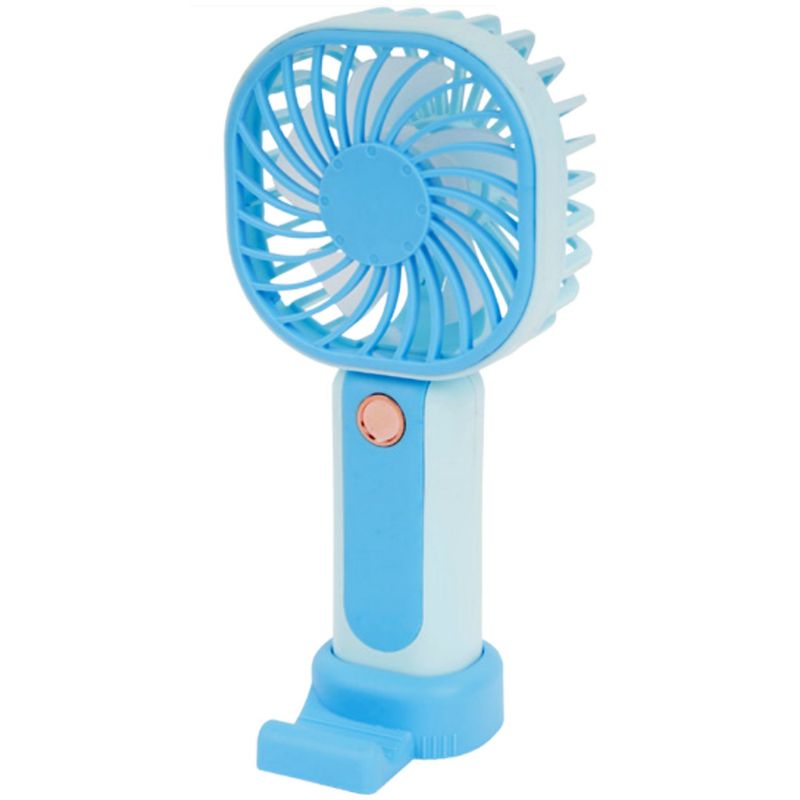 TECNOLAB - Mini Ventilador De Mano Recargable Con USB Azul - SC