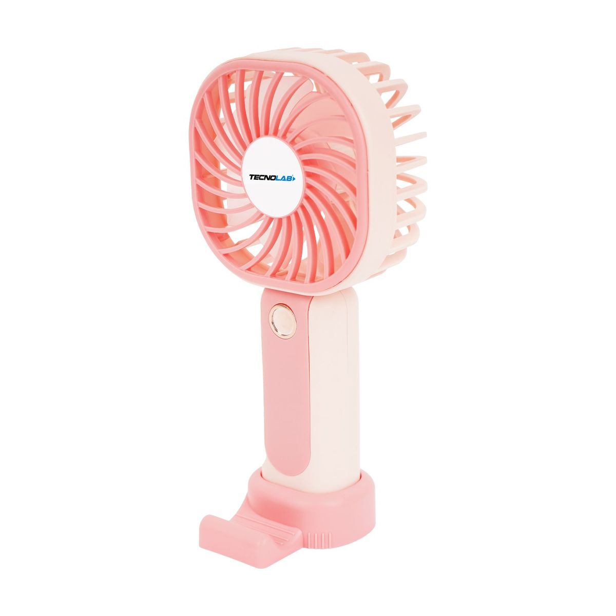 TECNOLAB - Mini Ventilador De Mano Recargable Con USB Rosa - SC