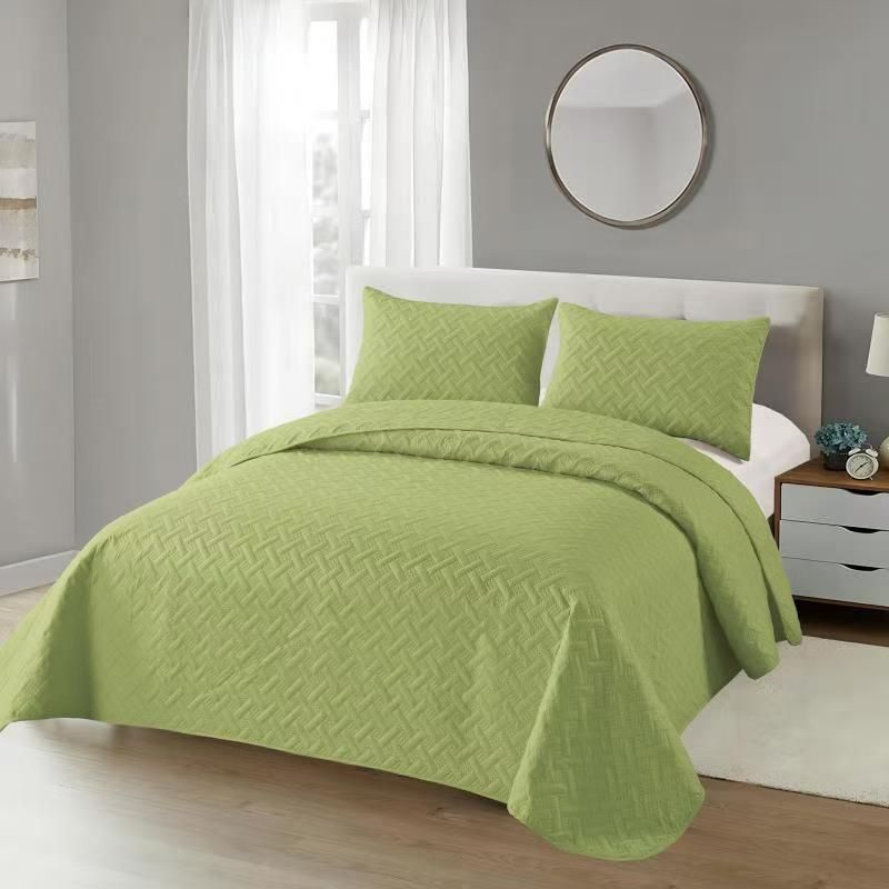 ANGELES DEL HOGAR - Cubrecama Quilt de Verano King Verde